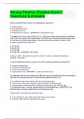 Barney Fletcher Practice Exam 1 Questions & Answers