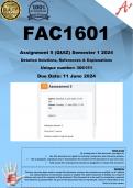 FAC1601 Assignment 5 (COMPLETE ANSWERS) Semester 1 2024 (306151) - DUE 11 June 2024
