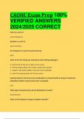 BEST ANSWERS CAOHC Exam Prep 100%  VERIFIED ANSWERS  2024/2025 CORRECT