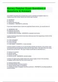 Barney Fletcher Exam Questions 4 Questions & Answers