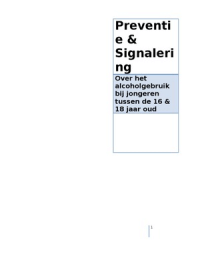 Preventie & Signaleringsplan - VOORBEELD! 