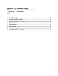 Goede samenvatting: Kwaliteit van Dienstverlening door S. Boomsma en A. Van Borrendam