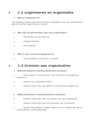 Samenvatting over Management organisatie h1, h3, h4, h5, h6, h7, h8, h12