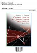 Solution Manual for Optimization in Operations Research, 2nd Edition by Rardin, 9780134384559, Covering Chapters 1-17 | Includes Rationales