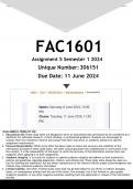 FAC1601 Assignment 5 (ANSWERS) Semester 1 2024 - DISTINCTION GUARANTEED