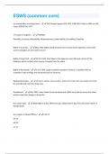 ESWS (common core) Questions With Correct Answers!!