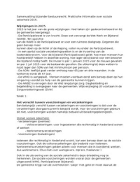 Samenvatting Bijzonder bestuursrecht Praktische informatie over sociale zekerheid 2015