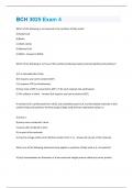 BCH 3025 Exam 4 Questions And Answers Graded A+