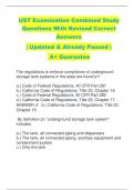UST Examination Combined Study Questions With Revised Correct  Answers  | Updated & Already Passed | A+ Guarantee