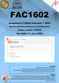 FAC1602 Assignment 5 (COMPLETE ANSWERS) Semester 1 2024 (152590) - DUE 11 June 2024 