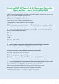 Hondros NUR 205 Exam 1, 2 & 3 Answered Correctly – Expert Verified | Latest Version 2024/2025