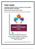TEST BANK Byrd & Chen's Canadian Tax Principles 2023-2024 Edition, VOLUME 1 Gary Donell, Clarence Byrd, Ida Chen, 9780138097684 (CHAPTERS 1-10)