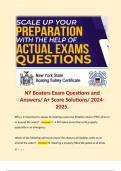 NY Boaters Exam Questions and Answers/ A+ Score Solutions/ 2024-2025.