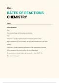 rates of reactions and equilibria chemistry notes