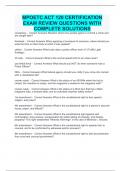 MPOETC ACT 120 CERTIFICATION EXAM REVIEW QUESTIONS WITH COMPLETE SOLUTIONS