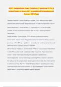 AZ PT Jurisprudence Exam: Definitions (7 questions/17.5%) & Duties/Powers of Board of PT (2 questions/5%) Questions and Answers 100% Pass