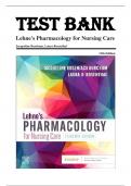 Test Bank for Lehne's Pharmacology for Nursing Care, 11th Edition by Jacqueline Burchum, Laura Rosenthal 