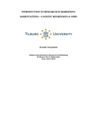 Marketing Research - Samenvatting Odds Logistic Regression