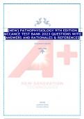 [NEW] PATHOPHYSIOLOGY 9TH EDITION MCCANCE TEST BANK 2023 QUESTIONS WITH ANSWERS AND RATIONALES & REFERENCES
