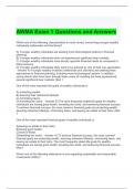 AWMA Exam 1 Questions and Answers