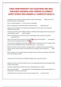 STATE FARM PROPERTY TEST QUESTIONS AND WELL EXPLAINED ANSWERS 100% VERIFIED AS CORRECT LATEST UPDATE 2024 GRADED A+ COMPLETE GUIDE A+