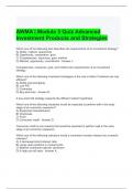 AWMA - Module 3 Quiz Advanced Investment Products and Strategies-with complete solutions