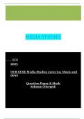 OCR GCSE Media Studies J200/02: Music and news  Question Paper & Mark Scheme (Merged)