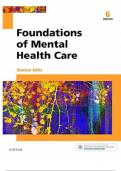 TEST BANK -- FOUNDATIONS OF MENTAL HEALTH CARE 6TH EDITION BY MICHELLE MORRISON-VALFRE CHAPTER 1 - 33. ALL CHAPTERS INCLUDED.