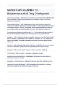 NAPSR CNPR CHAPTER 12 Biopharmaceutical Drug Development Exam Questions and Answers 2024( A+ GRADED 100% VERIFIED).