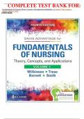 COMPLETE TEST BANK FOR: Fundamentals Of Nursing Theory Concepts And Applications 4thedition : By Leslie S. Treas , Karen L. Barnett , Mable H. Smith LATEST Update 