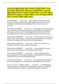 Lean Six Sigma Black Belt: Define (IASSC BOK), Lean Six Sigma Black Belt: Measure (IASSC BOK), Lean Six Sigma Black Belt: Analyze (IASSC BOK), Lean Six Sigma Black Belt: Improve (IASSC BOK), Lean Six Sigma Black Belt: Control (IASSC BOK)-Q&A