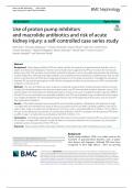 Use of proton pump inhibitors and macrolide antibiotics