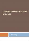 Comparative analysis of joint syndrome