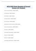 ACLS EKG Exam Question & Correct  Answer (A+ Graded)