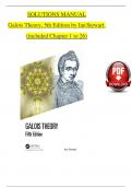 SOLUTION MANUAL For Galois Theory 5th Edition by Ian Stewart, Verified Chapters 1 - 26, Complete Newest Version