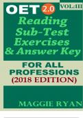 Oet-2.0-Reading-Subtest-Exercises-And-Answer-Key-Vol-3