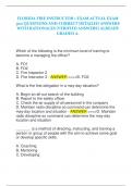 FLORIDA FIRE INSTRUCTOR 1 EXAM ACTUAL EXAM  300 QUESTIONS AND CORRECT DETAILED ANSWERS  WITH RATIONALES (VERIFIED ANSWERS) ALREADY  GRADED A.