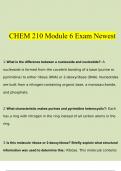 CHEM 210 Module 6 Exam Newest