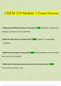 CHEM 210 Module 3 Exam Newest