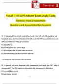 NR 509 Physical Assessment Midterm Exam Study Guide 2024 Expected Questions & Revised Correct Answers. (2024 / 2025) 100% Guarantee Pass