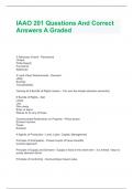  IAAO 201 Questions And Correct Answers A Graded