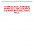 United States History I (Hist 1301) The  American Yawp Chapter 8: The Market  Revolution Practice Multiple Quiz Dallas  College.