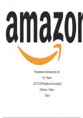 ACCT 220 Principles of Accounting I - SEC 10-K Report & Presentation on Amazon.