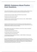 NSG323- Substance Abuse Practice Exam Questions.