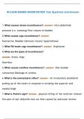 NCCAOM BIOMED BOARD REVIEW Test Questions and Answers