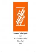 ACCT 221 Principles of Accounting II - Home Depot SEC 10-K Presentation