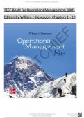 TEST BANK for Operations Management, 14th Edition by William J. Stevenson, Verified Chapters 1 - 19, Complete Newest Version