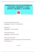 ENSP102 FINAL EXAM | QUESTIONS &  ANSWERS (VERIFIED) | LATEST  UPDATE | GRADED A+ & PASSED
