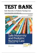 Test Bank for Safe Maternity & Pediatric Nursing Care 2nd Edition by Luanne Linnard-Palmer 
