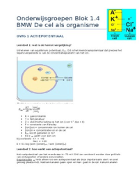 Onderwijsgroepen blok 1.4